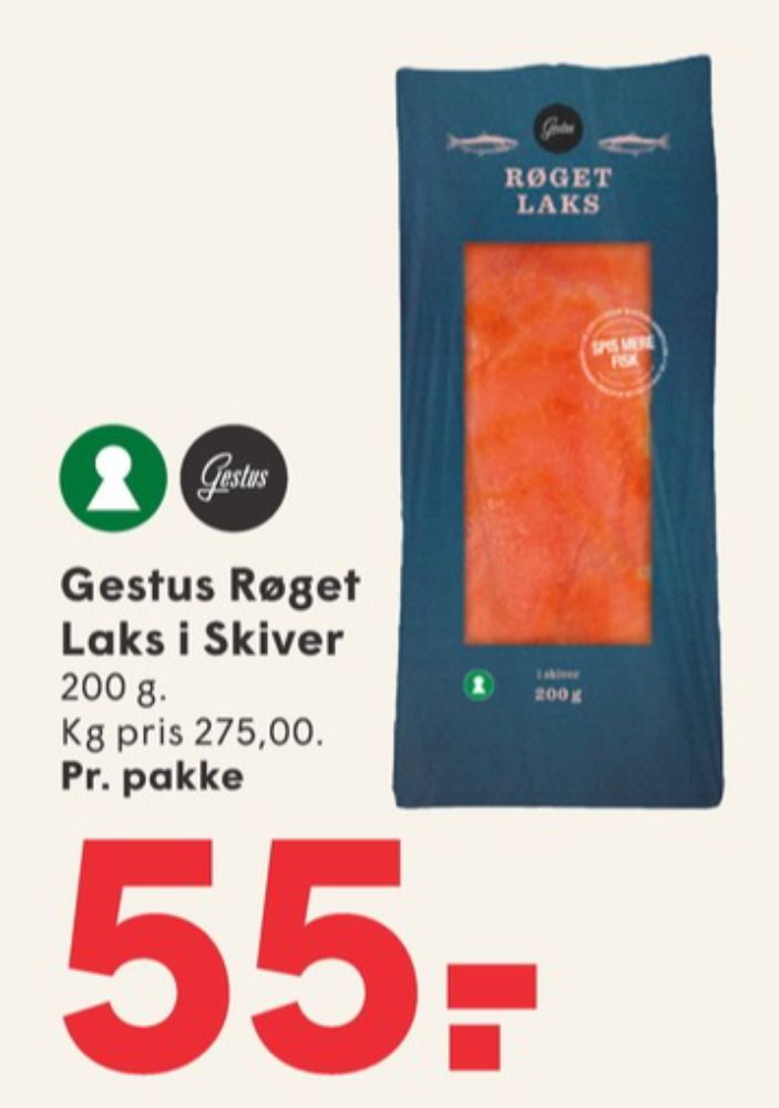 Gestus, Laks i skiver