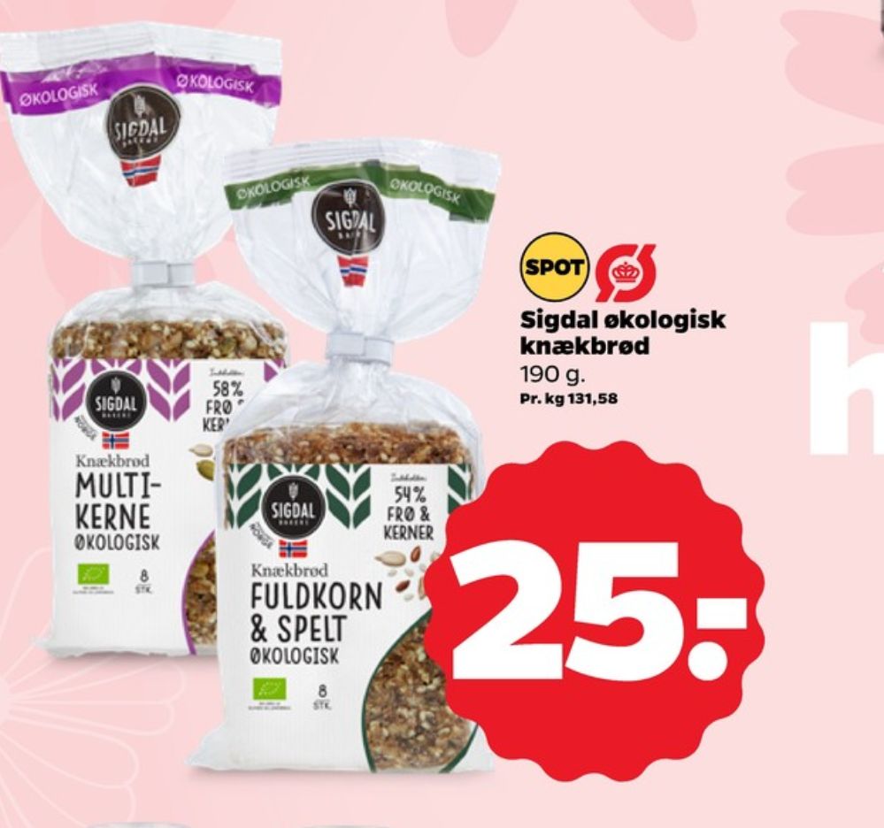 Sigdal, Fuldkorn & Spelt knækbrød
