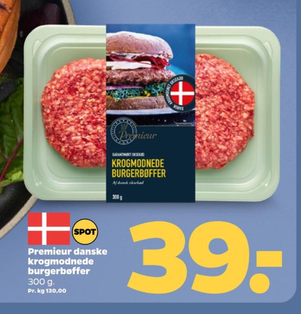 Premieur, Hakkebøffer