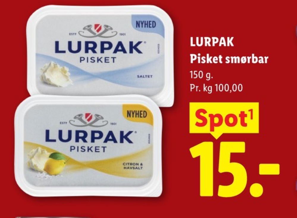 Lurpak, Smørbar Pisket Citron og Havsalt