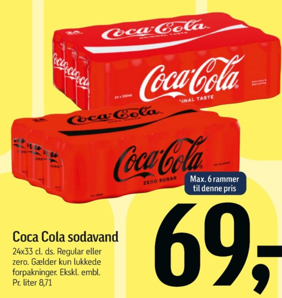 Coca Cola Zero, Cola 24 pk.