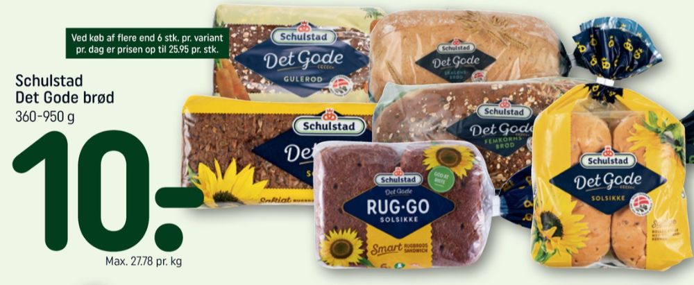 Schulstad Det Gode, Solsikkerugbrød