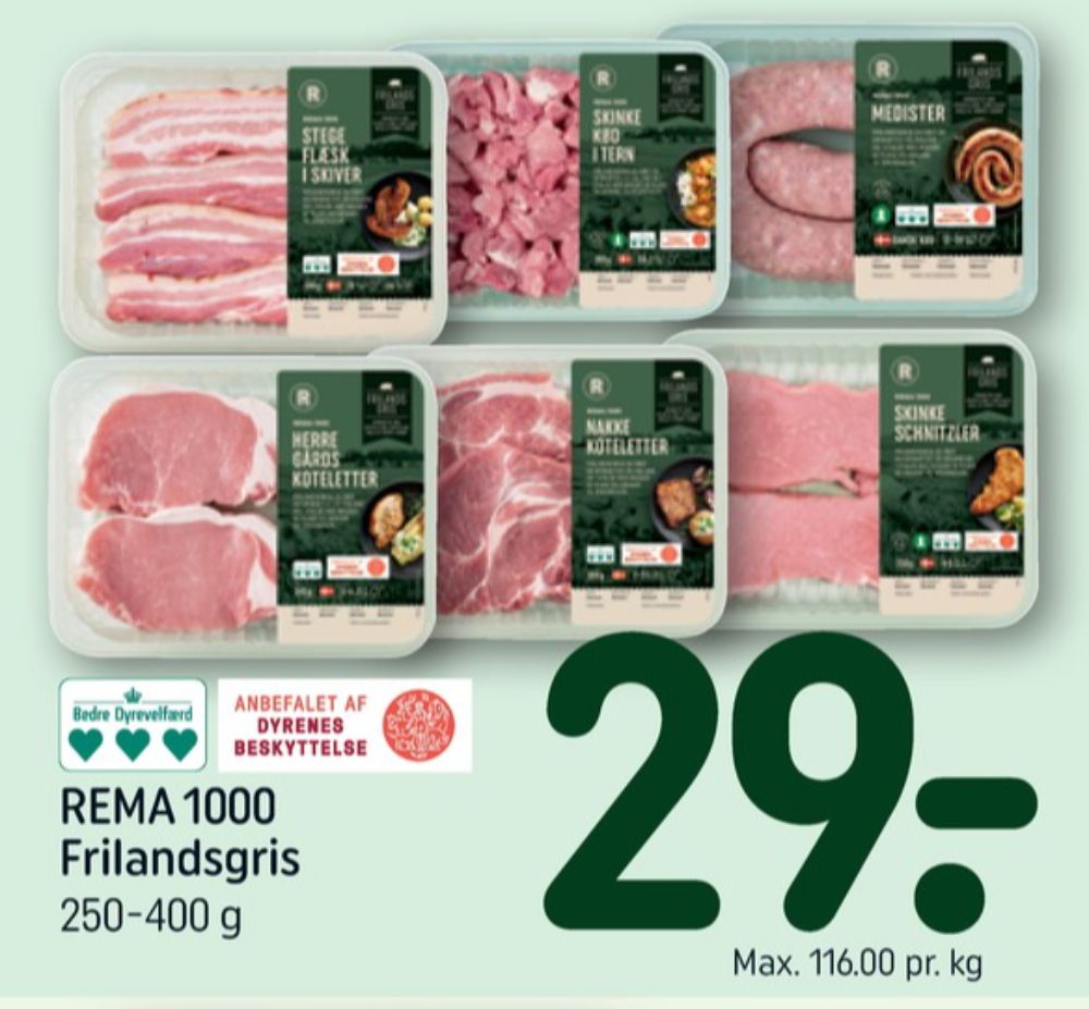 Rema 1000, Flæsk i skiver