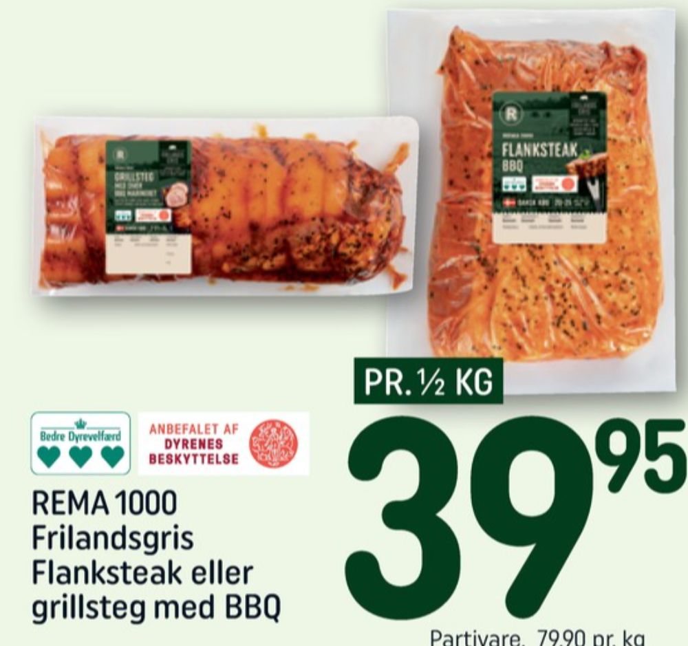 Rema 1000, Flanksteak