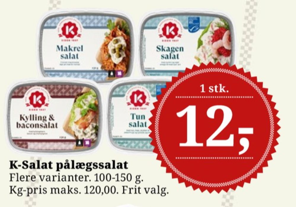 K-salat, Kylling & Baconsalat
