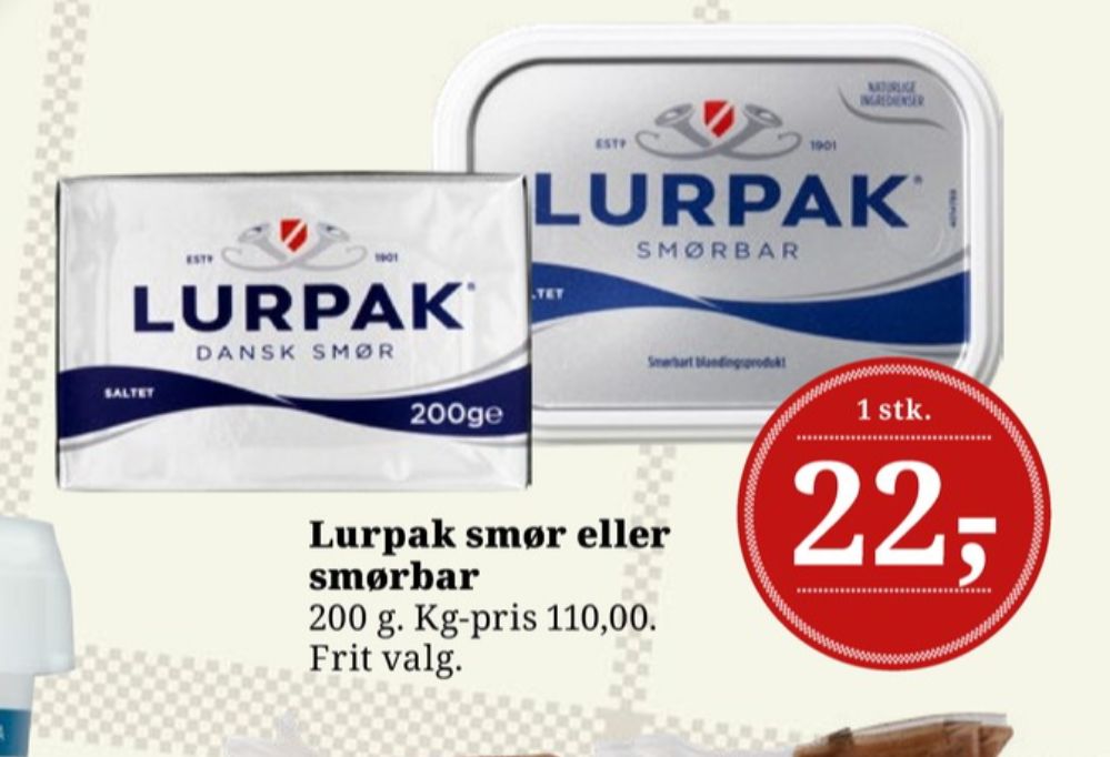Lurpak, Smør