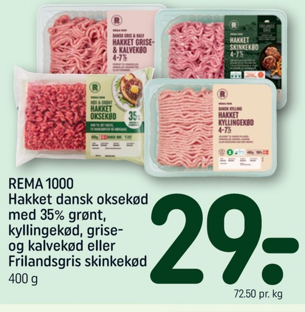 Rema 1000, Hakket Okse og Grønt 35%