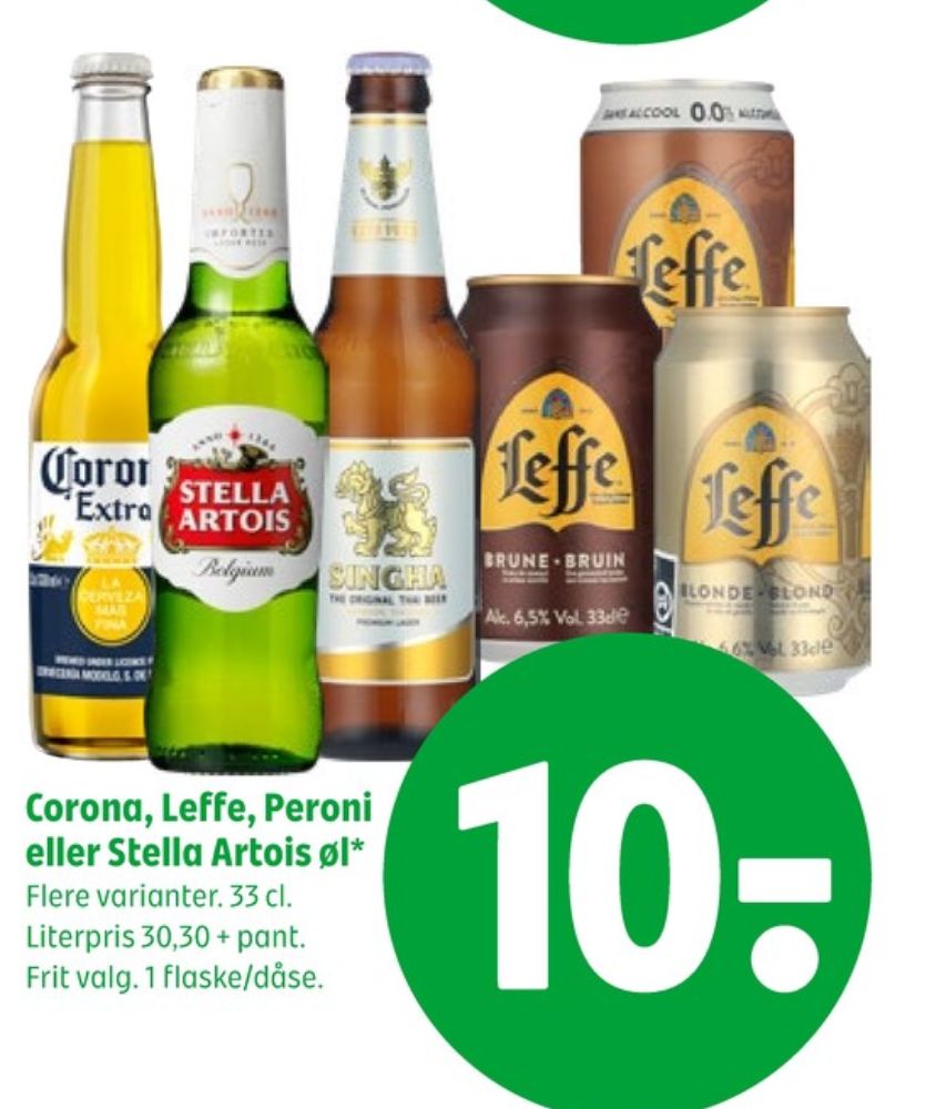 Leffe Brune 0,0%, Øl - Alkoholfri