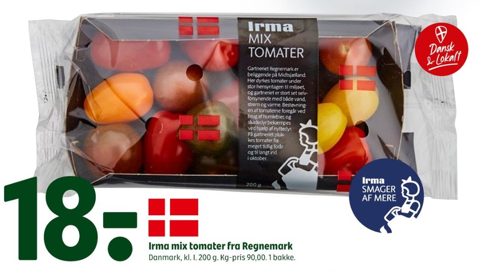Irmas, Tomater