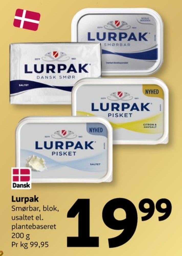 Lurpak, Smørbar