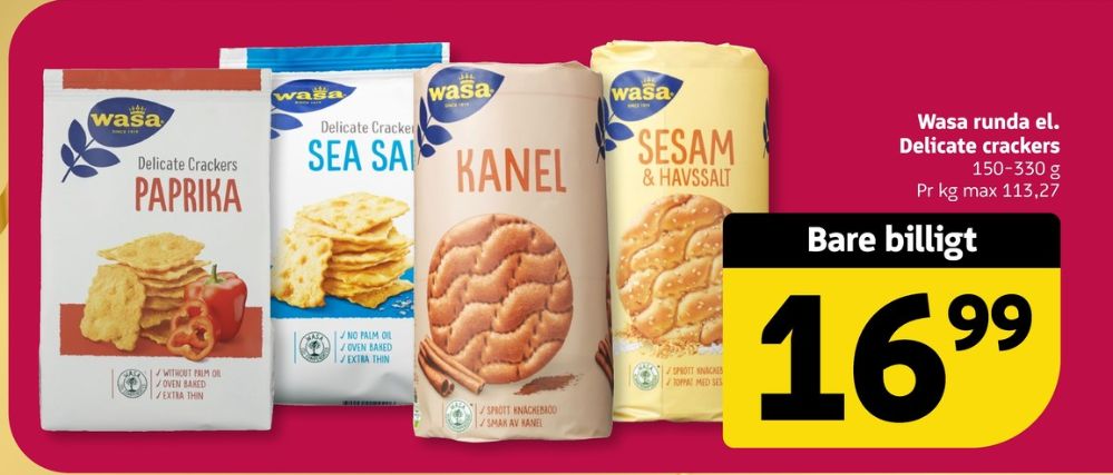 Wasa, Kanel knækbrød