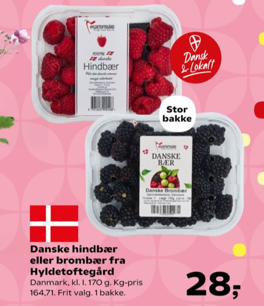 Hyldetoftegaard, Hindbær