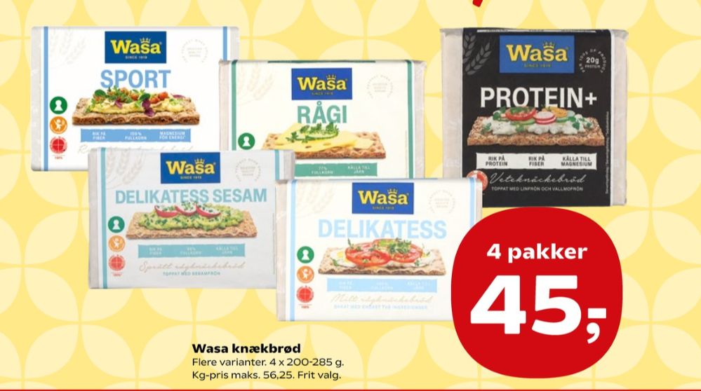 Wasa, Delikatesse Sesam knækbrød