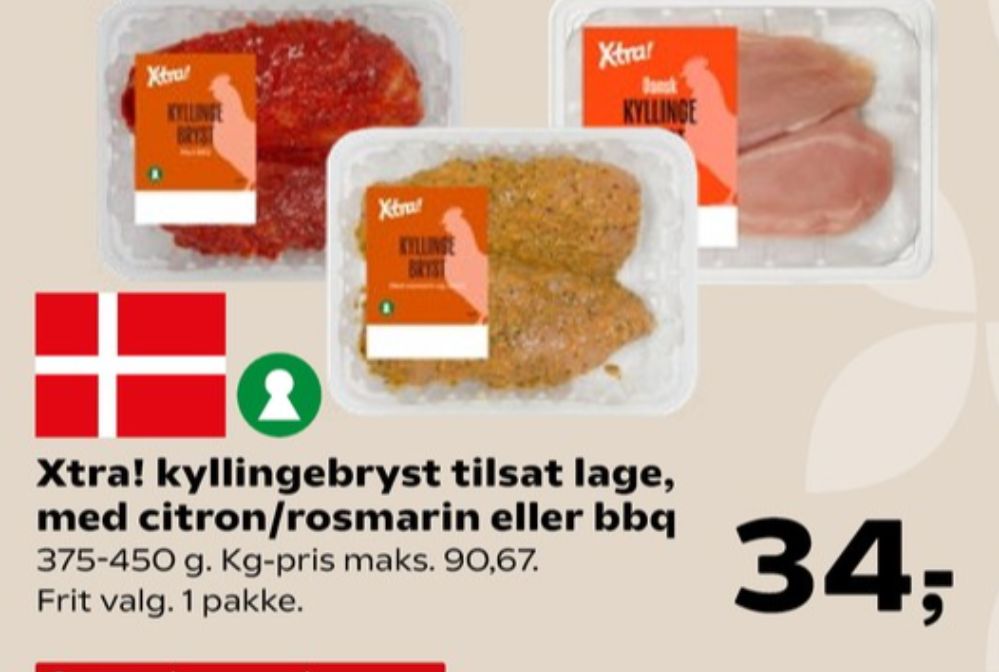 Xtra, Kyllingebrystfilet