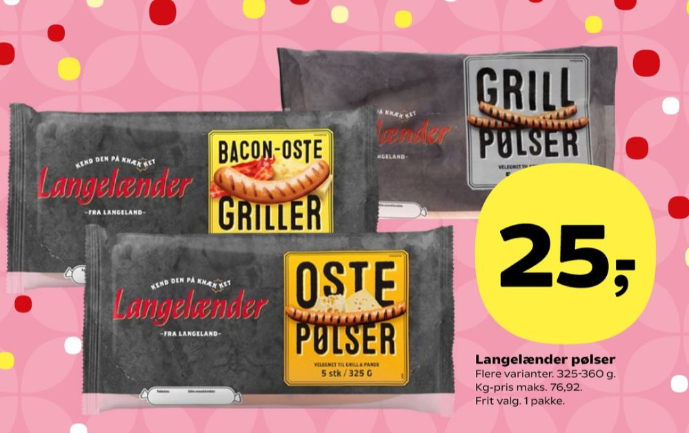 Langelænder, Bacon-Oste Griller