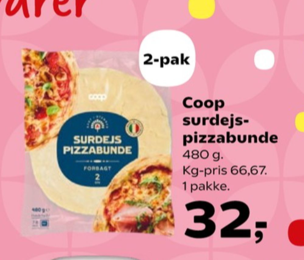 Coop, Pizzabunde surdej