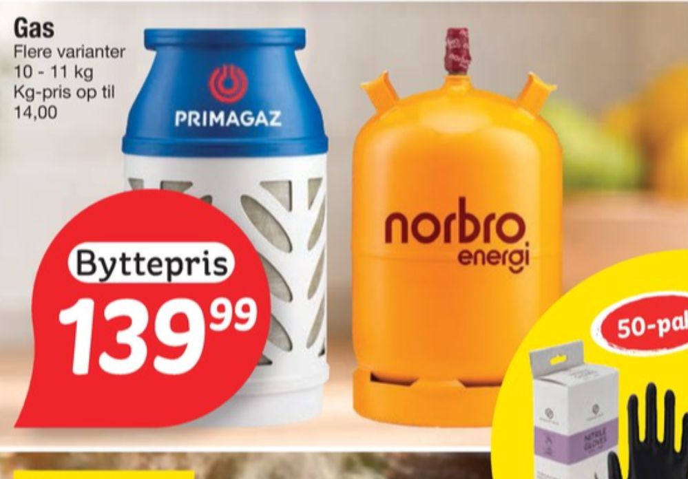 Norbro, Gasflaske