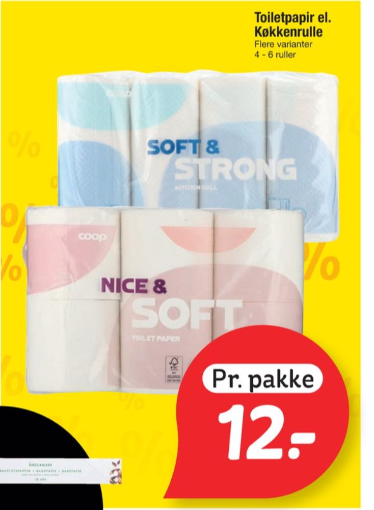 Coop Nice & Soft, Toiletpapir
