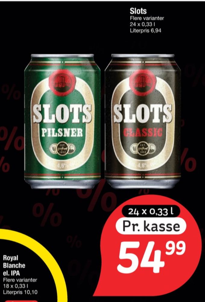 Slots Pilsner, Øl 24 pk.