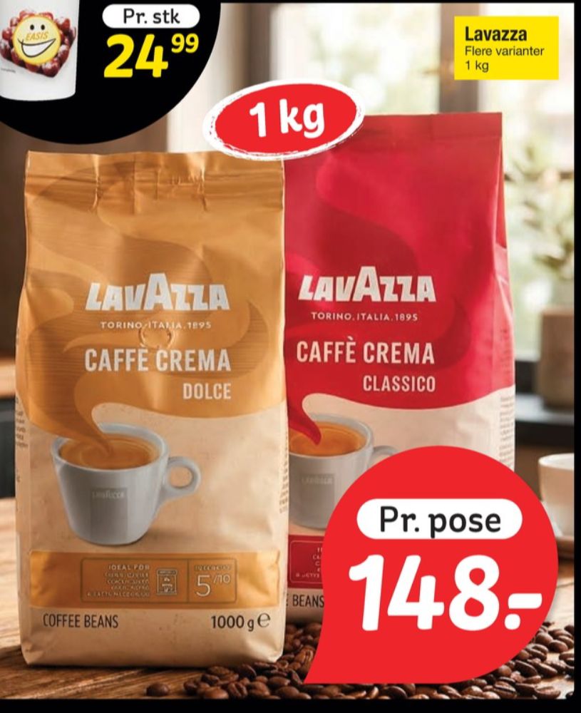 LavAzza Caffe Crema Dolce, Kaffebønner