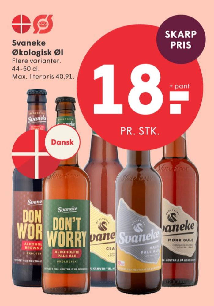 Svaneke Bryghus Don't Worry Brown Ale, Øl - Alkoholfri