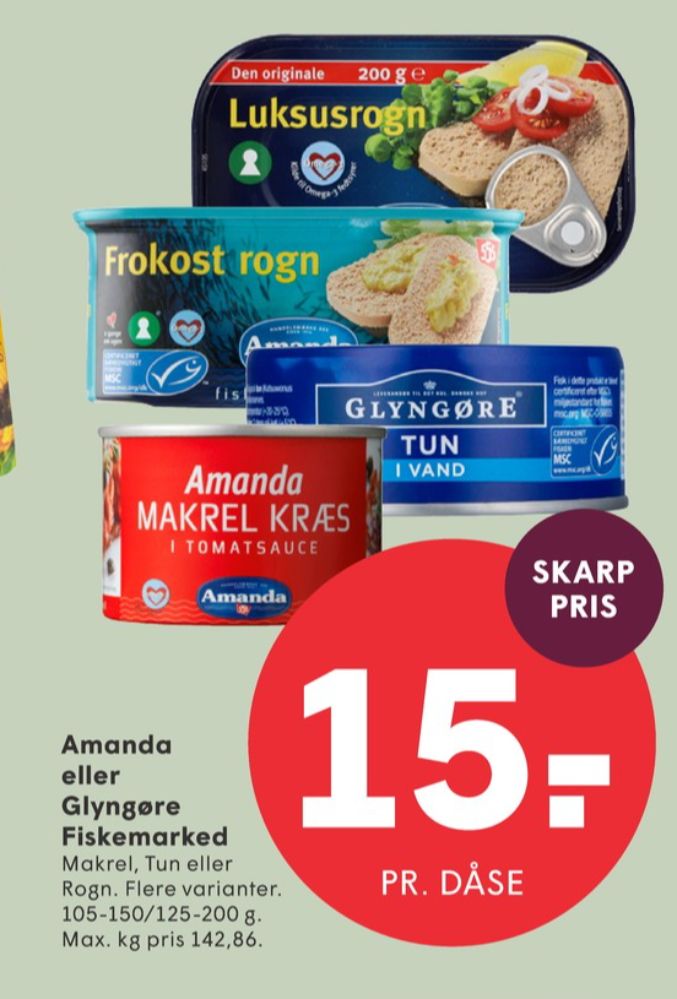 Amanda Seafood, Frokost rogn