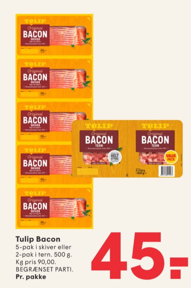 Tulip, Baconskiver