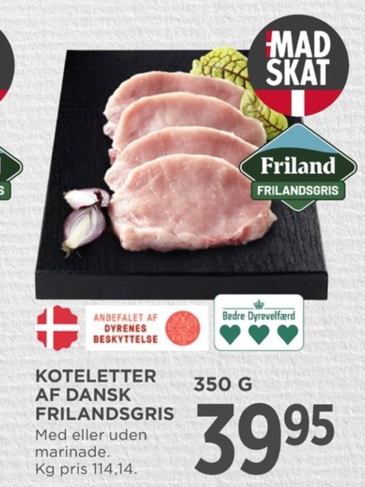 FRILAND Frilandsgris, Grisekoteletter