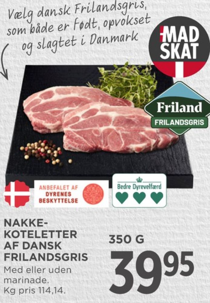 Friland, Nakkekoteletter