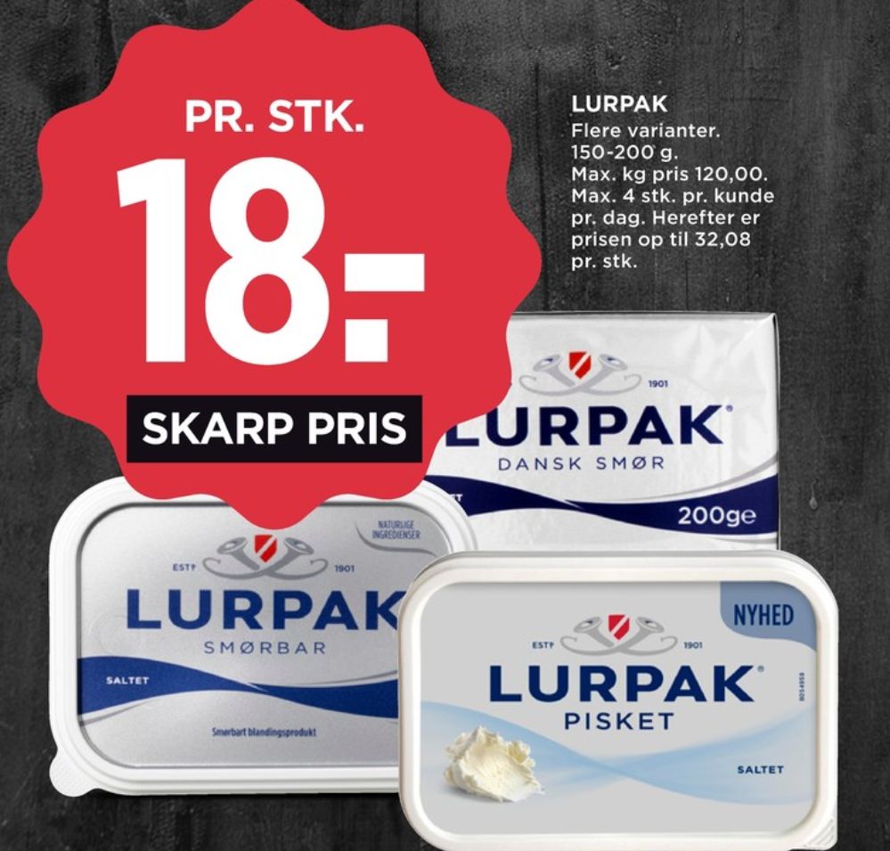Lurpak, Smørbar