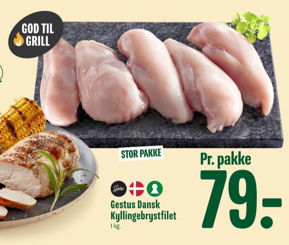 Gestus, Kyllingebrystfilet