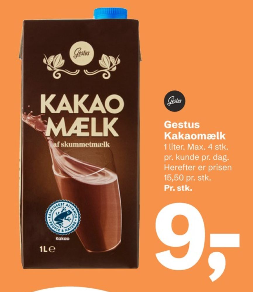 Gestus, Kakaomælk