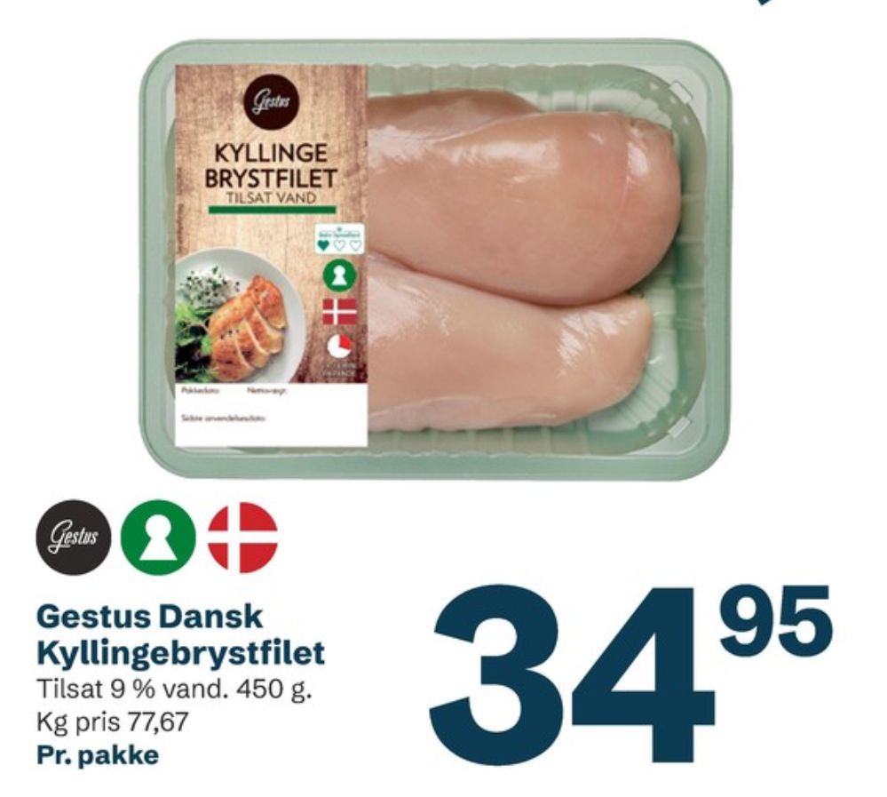 Gestus, Kyllingebrystfilet