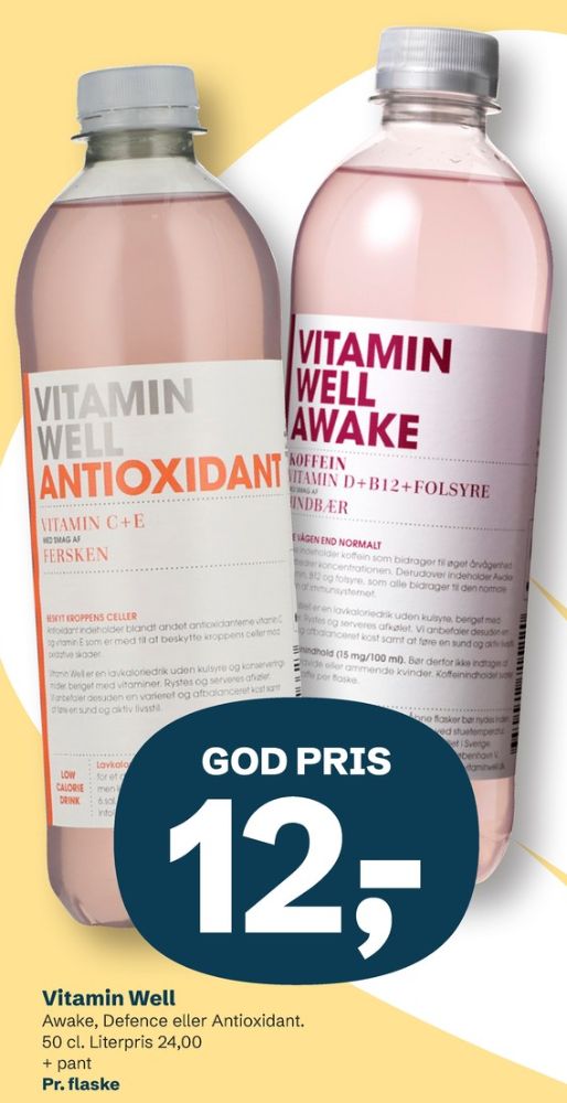 Vitamin Well Awake Hindbær, Vitamindrik