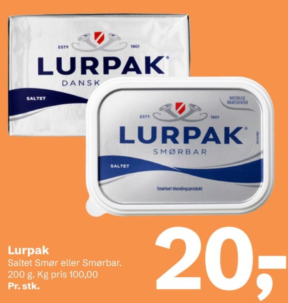 Lurpak, Smør