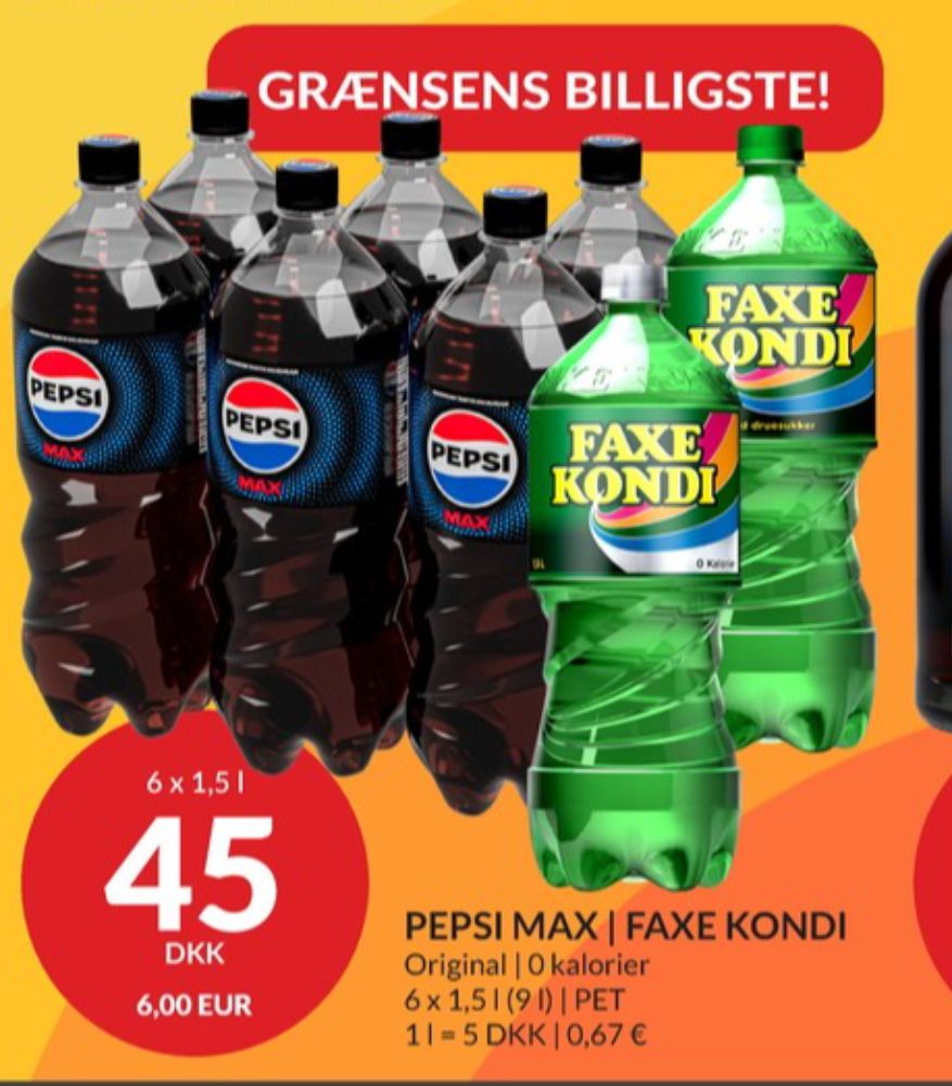 Pepsi Max, Cola 6 pk.