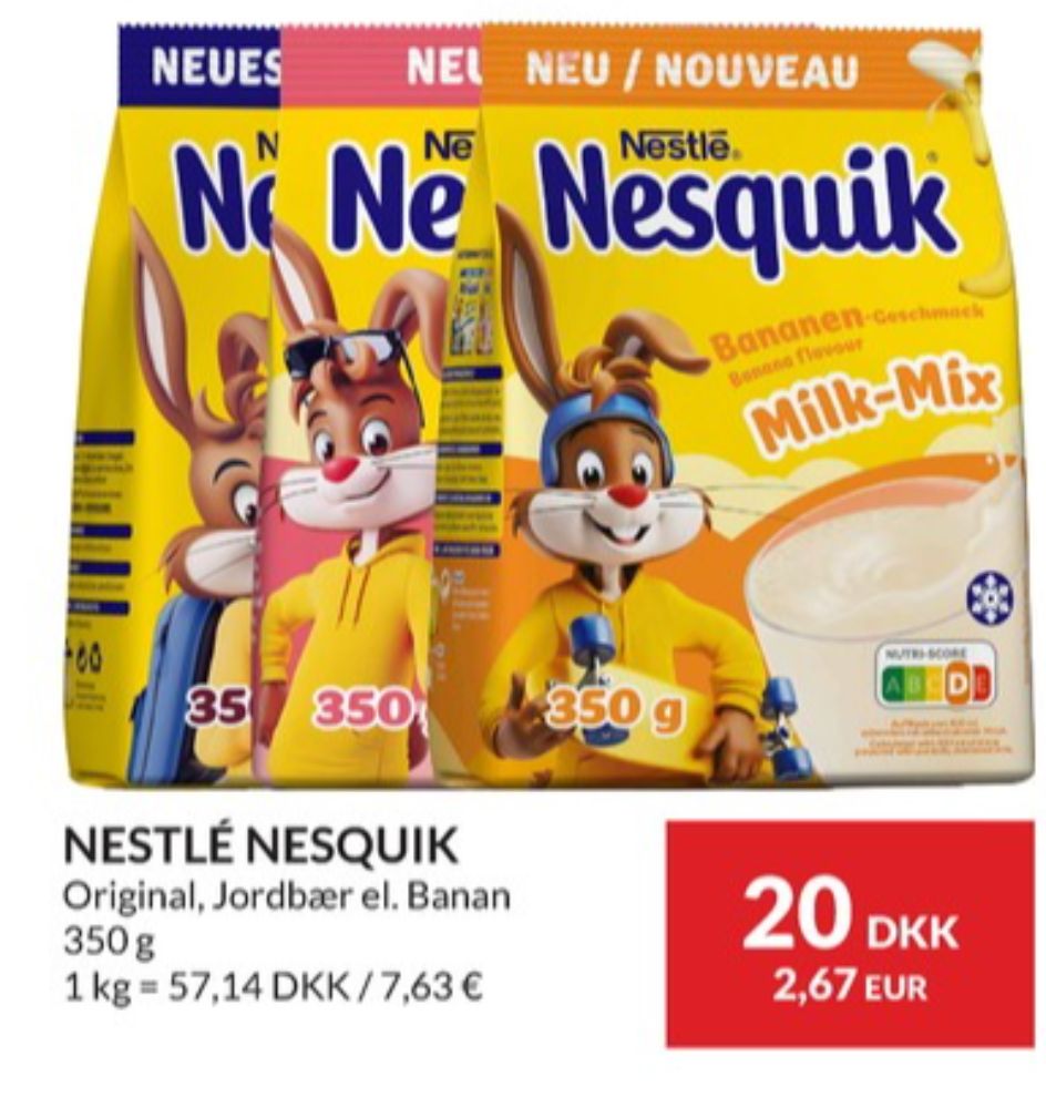 Nestlé Nesquik, Kakaodrikspulver