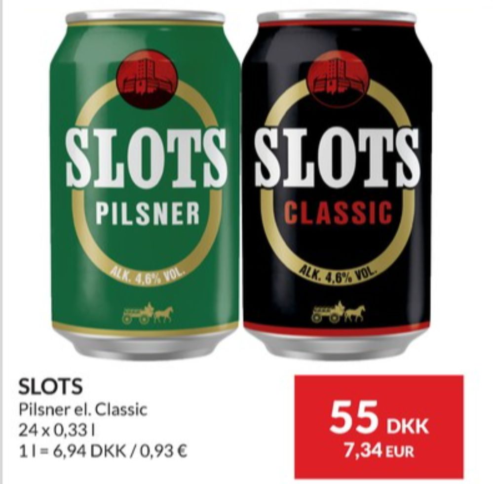 Slots Classic, Øl 24 pk.