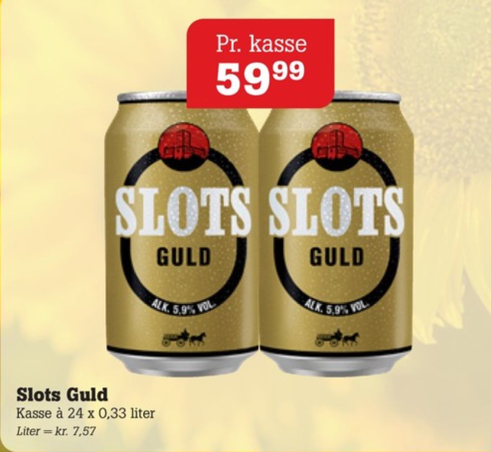 Slots Guld, Øl 24 pk.