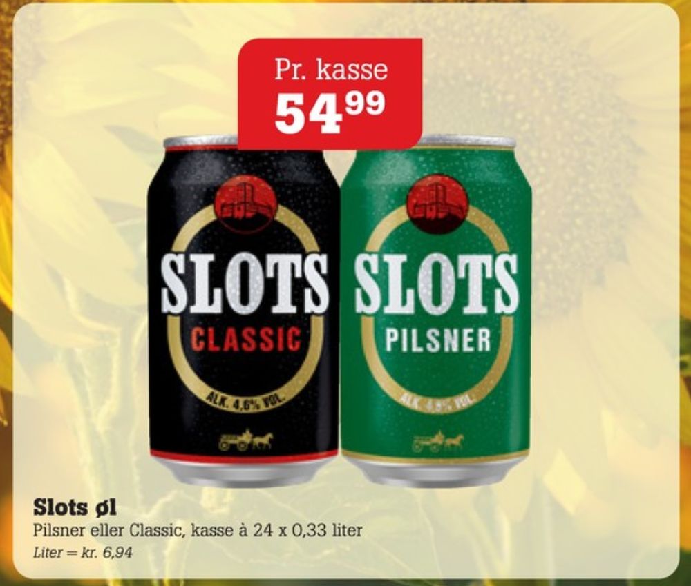 Slots Classic, Øl 24 pk.