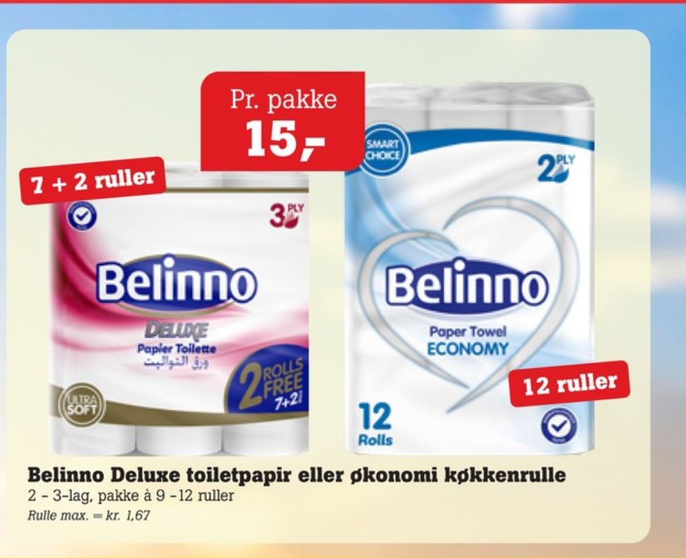 Belinno Deluxe, Toiletpapir