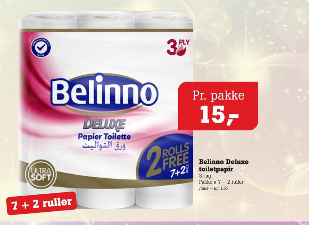 Belinno Deluxe, Toiletpapir