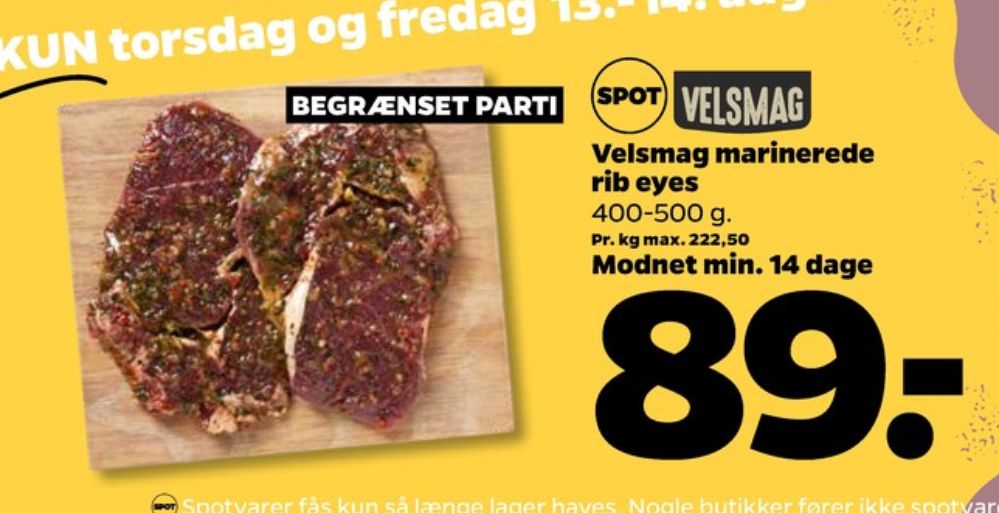 Velsmag, Ribeye