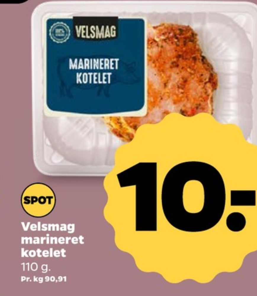 Velsmag, Grisekoteletter