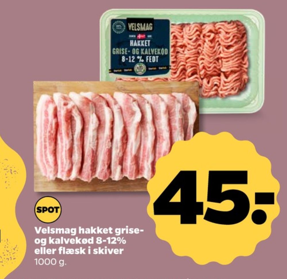 Velsmag, Flæsk i skiver