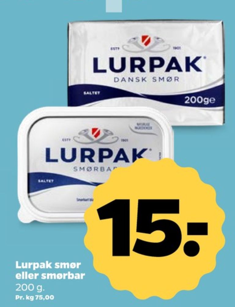 Lurpak, Smør