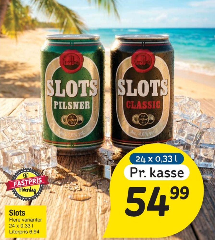 Slots Pilsner, Øl 24 pk.