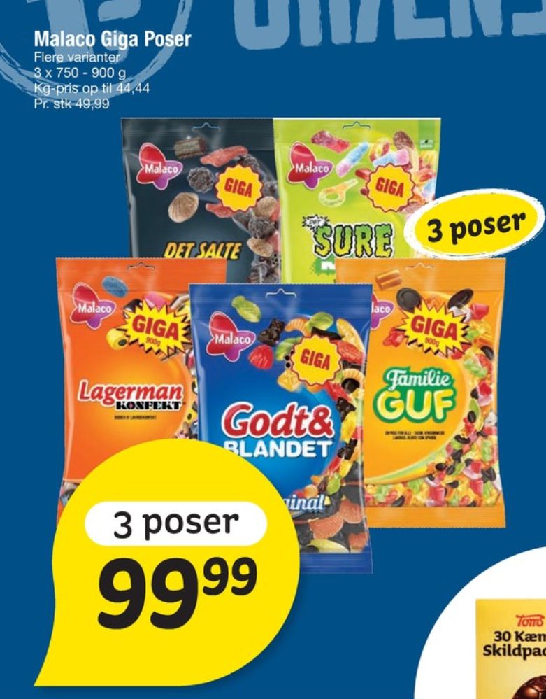 Malaco Godt & Blandet, Slikposer