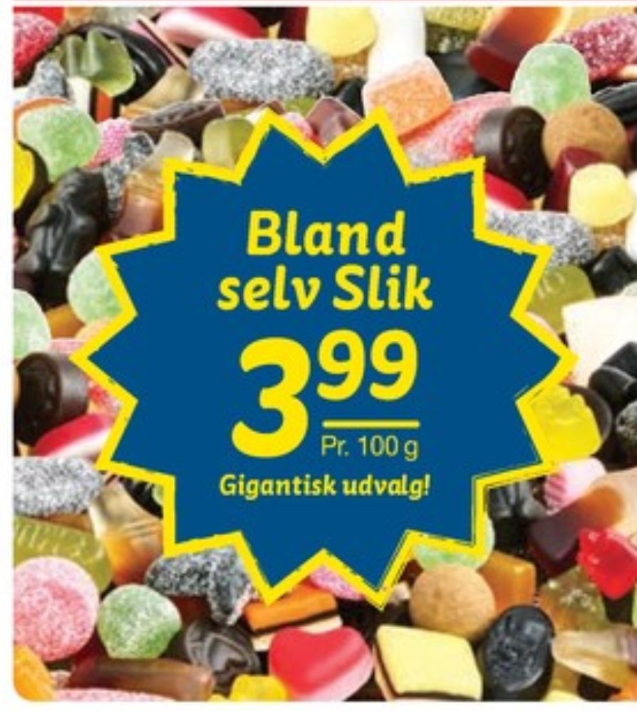 Bland selv slik