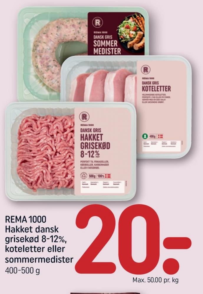 Rema 1000, Hakket grisekød 8-12%